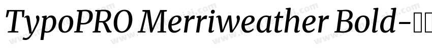 TypoPRO Merriweather Bold字体转换